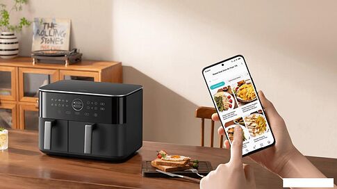 Аэрогриль (аэрофритюрница) Xiaomi Dual Zone Air Fryer 10L MAF-D1001 (евровилка)