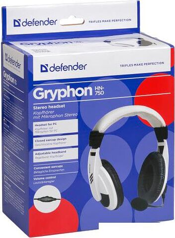 Наушники с микрофоном Defender Gryphon HN-750 [63747]