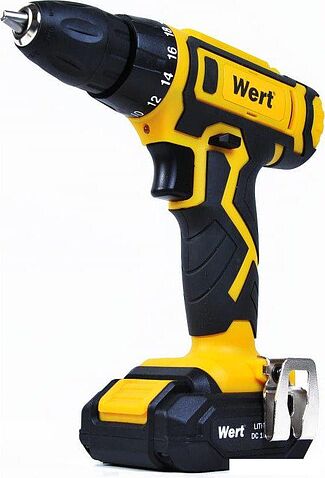 Дрель-шуруповерт Wert CD 16-2TLi (с 2-мя АКБ, кейс)