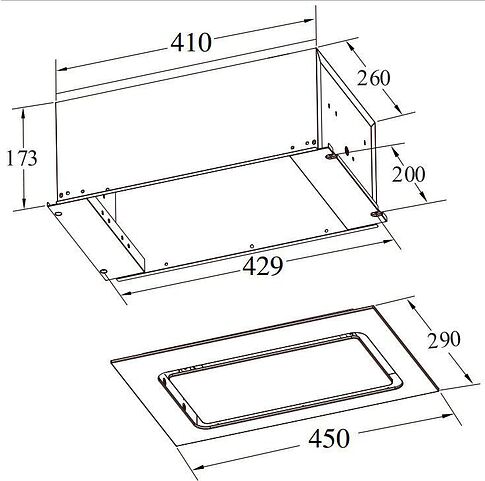 Кухонная вытяжка Weissgauff Aura 456 PB Black Glass