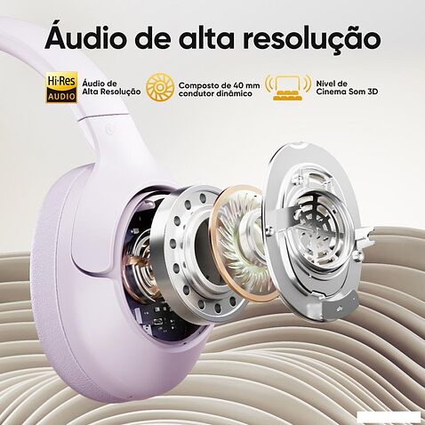 Наушники QCY H3 (сиреневый)