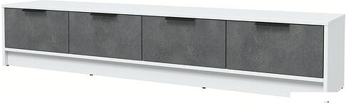 Тумба Интерлиния ТВ Концепт КТ-ТВ4-35 (бетон портленд/белый платинум)