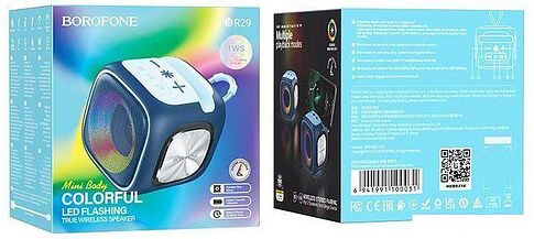 Беспроводная колонка Borofone BR29 (темно-синий/голубой)