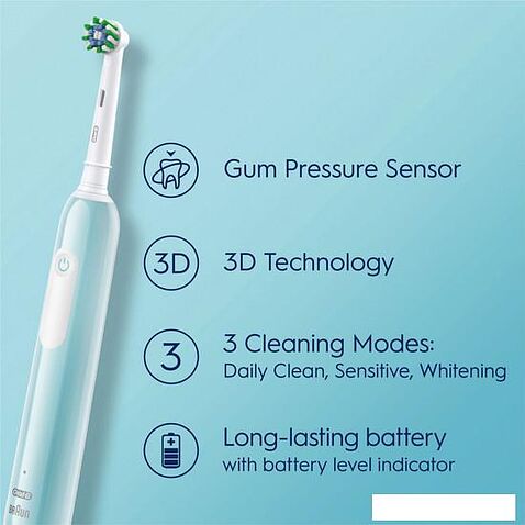 Комплект зубных щеток Oral-B Pro Series 1 D305.523.3H (2 шт, черный/бирюзовый)