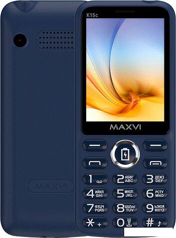 Телефон Maxvi K15c (синий)