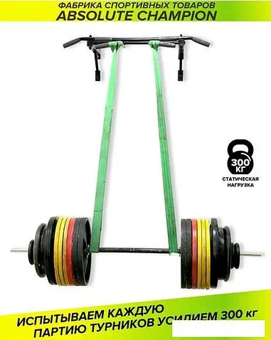 Турник Absolute Champion треххватный к стене Maх (черный)