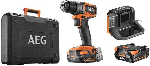 Дрель-шуруповерт AEG Powertools BS18SBL2-202C 4935480056 (с 2-мя АКБ, кейс)