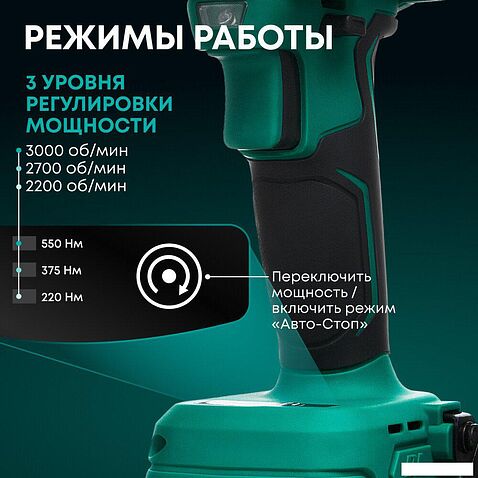 Гайковерт Rokodil Titan Pro (с 2-мя АКБ)