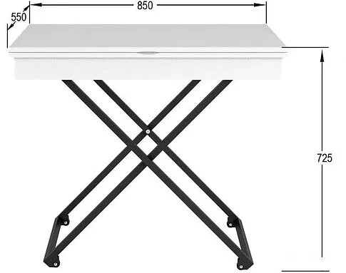 Стол-трансформер Калифорния мебель Андрэ Loft (белый)