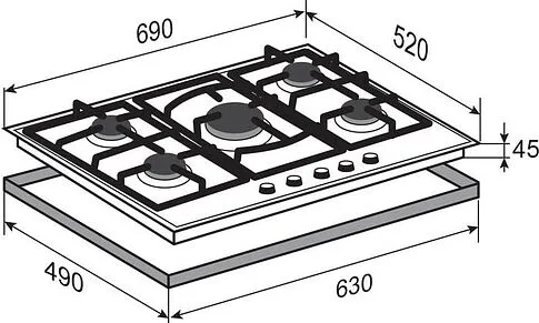 Варочная панель Zigmund & Shtain M 26.7 X