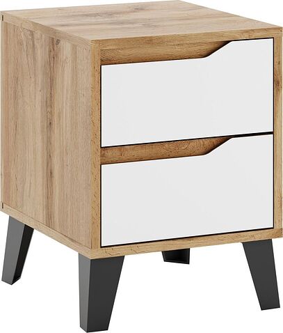 Тумба ЭлиГард Eyva 2S (дуб вотан/белый)