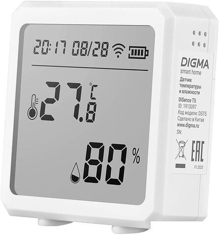 Термогигрометр Digma DiSense T5