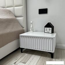 Тумба Shtabe Royal 5001 эко (белый/белый/черный)