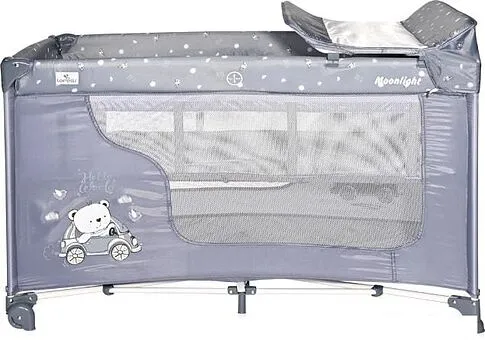Манеж-кровать Lorelli Moonlight 2 Layers 2021 (blue)