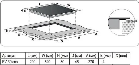Варочная панель Evelux EV 3021
