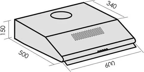 Кухонная вытяжка MBS Velezia 160 Brown