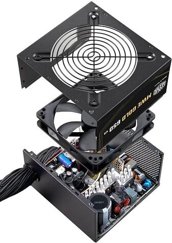 Блок питания Cooler Master MWE Gold 650 V3 ATX 3.1 Non-Modular MPE-6502-ACAAG-3BEU