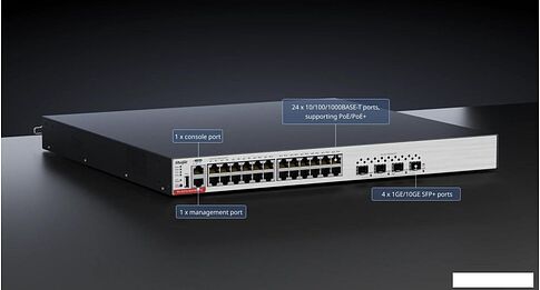 Управляемый коммутатор 3-го уровня Ruijie Networks RG-S5310-24GT4XS-P-E