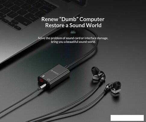 USB аудиоадаптер Orico SKT2-BK