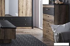 Комод Anrex Jagger 4S (дуб монастырский/черный)