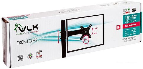 Кронштейн VLK TRENTO-92 (черный)