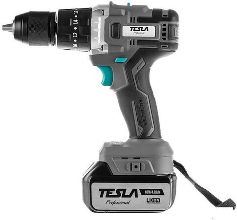 Дрель-шуруповерт Tesla TCD18HD 840374 (с 2-мя АКБ, кейс)