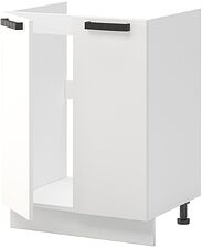 Шкаф напольный Mio Tesoro Пасадена ШНМ 600 (белый/белый бриллиант)