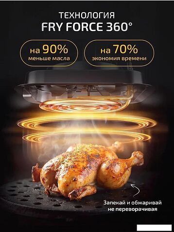 Аэрогриль (аэрофритюрница) Classmark JMD2024080801-B (черный)