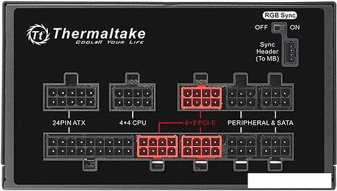 Блок питания Thermaltake Toughpower Grand RGB 850W Gold RGB Sync TPG-850AH3FSGR