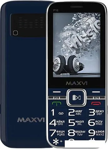 Мобильный телефон Maxvi P18 (синий)