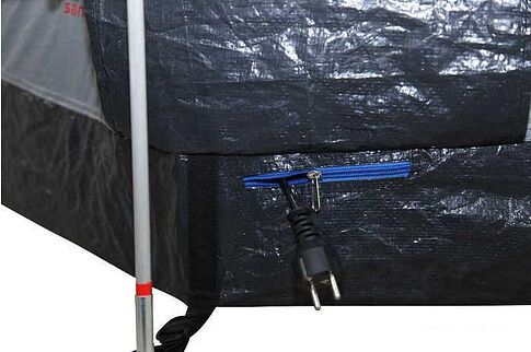 Кемпинговая палатка High Peak Santiago 5 (светло-серый/темно-серый/зеленый)