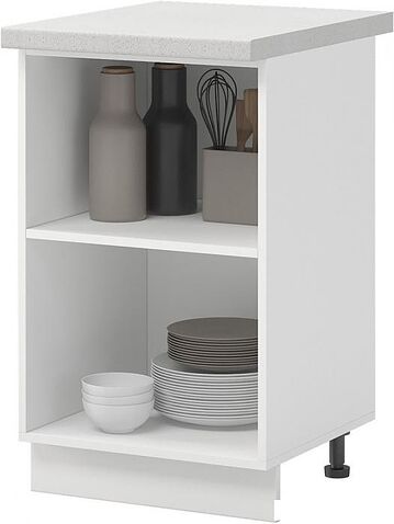 Шкаф напольный Mio Tesoro Пасадена ШН 500 (белый/белый бриллиант)