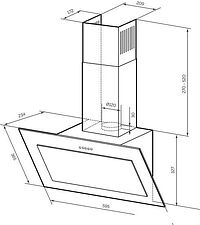 Кухонная вытяжка LEX Mio GS 600 (белый)
