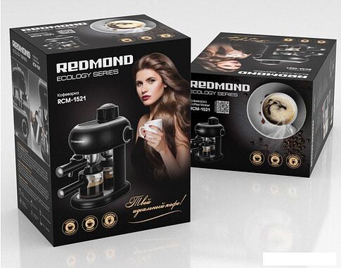 Рожковая бойлерная кофеварка Redmond RCM-1521