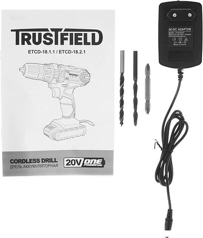 Дрель-шуруповерт Trustfield ETCD-18.2.1 (с 2-мя АКБ, кейс)