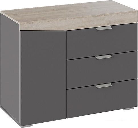 Комод Трия Тип 1 (дуб сонома/графит серый)