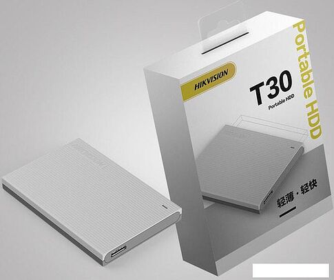 Внешний накопитель Hikvision T30 HS-EHDD-T30(STD)/2T/GREY/OD 2TB (серый)