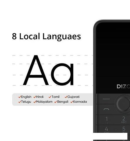 Кнопочный телефон Dizo Star 300 (черный)