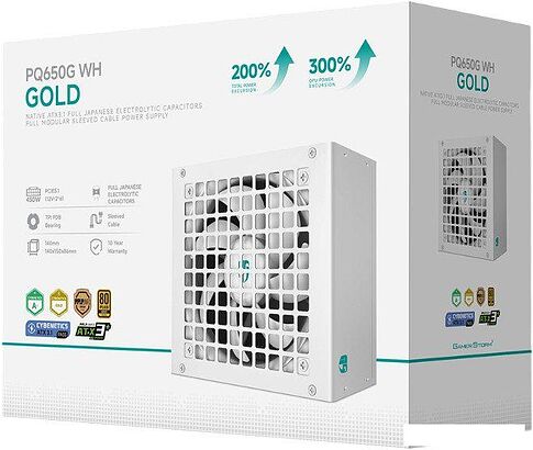 Блок питания GamerStorm PQ650G WH