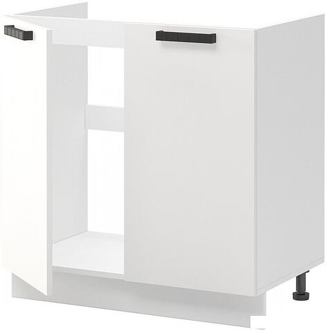 Шкаф напольный Mio Tesoro Пасадена ШНМ 800 (белый/белый бриллиант)