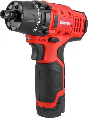 Дрель-шуруповерт Wortex LX BD 1215 Li Set 1326469 (с 2-мя АКБ, кейс)
