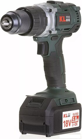 Ударная дрель-шуруповерт KLPRO KLDM18B-50 (с 2-мя АКБ, кейс)