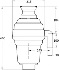 Измельчитель пищевых отходов Bone Crusher BC 1000