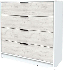 Комод Интерлиния Концепт КТ-К100 (дуб белый/белый платинум)