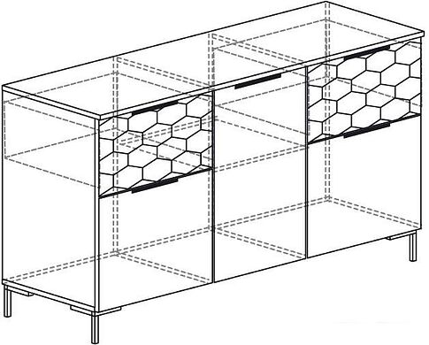 Тумба Яна Дели 65 (белый)