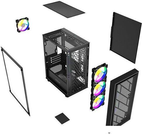 Корпус Powercase Mistral Micro EM16 CMMEM16B-L4