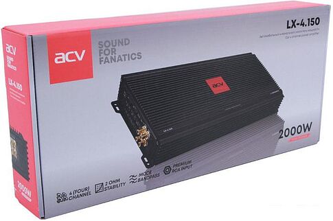 Автомобильный усилитель ACV LX-4.150