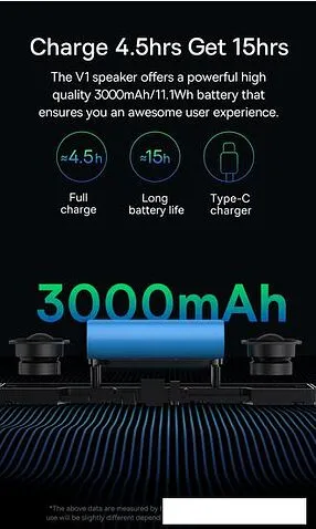 Беспроводная колонка Baseus V1 Outdoor Waterproof Portable Wireless Speaker WSVY000001