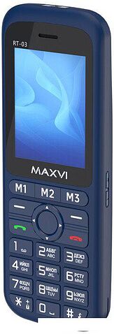 Кнопочный телефон Maxvi RT-03 (синий)