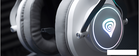 Наушники Genesis Neon 750 RGB (белый)